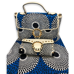 Women's African  Fabric Made Handbag