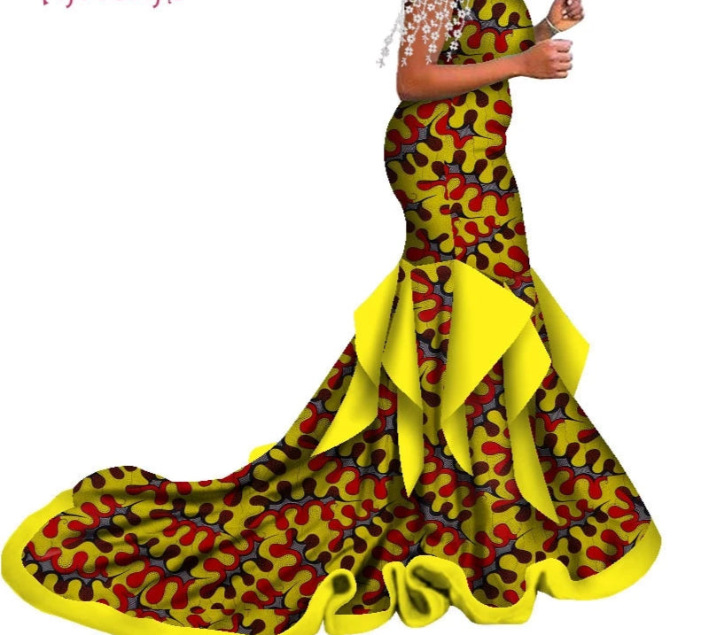 Women's African Print Dress