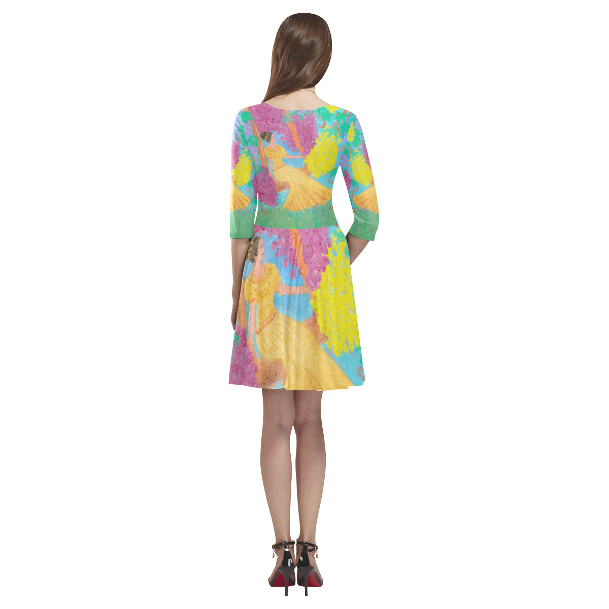Women Inspire Design Print  Dress