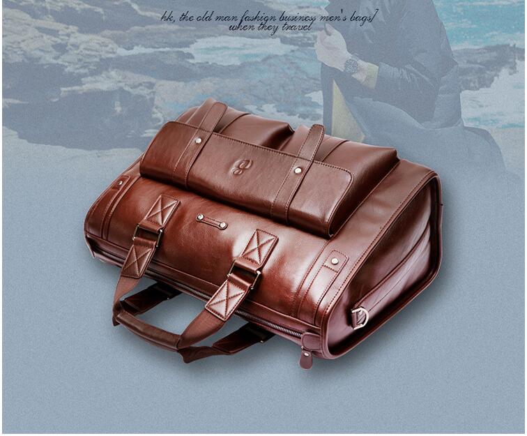 Genuine Leather Business Men's Briefcase