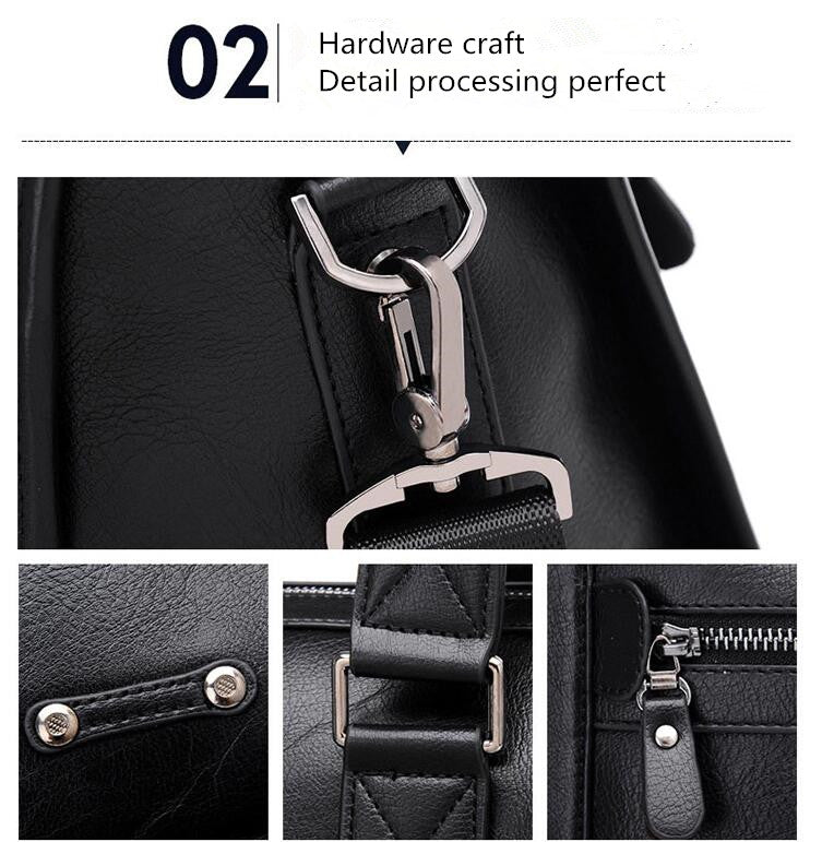 Genuine Leather Business Men's Briefcase
