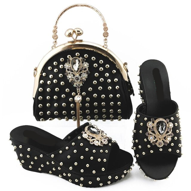 Women's shoes with handbags