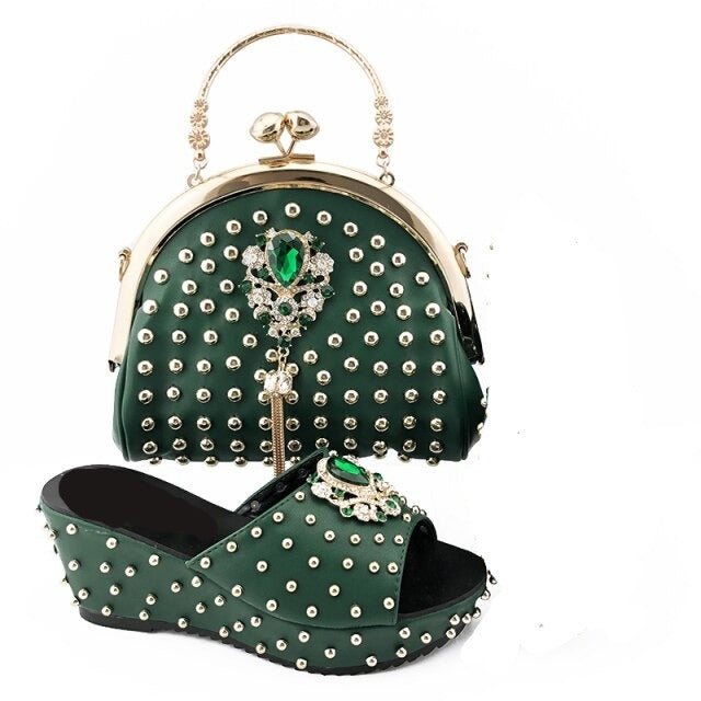 Women's shoes with handbags