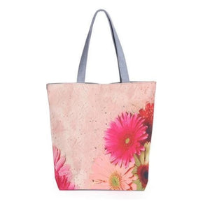 Woman's Floral Printed Canvas Tote