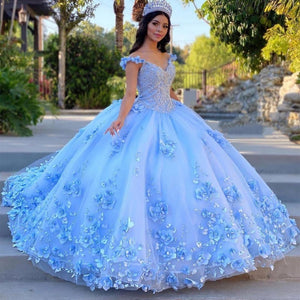 Teen's  Lace-up Puffy Princess gown