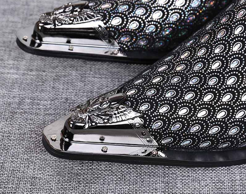 Men's Pointed Metal  Shoes
