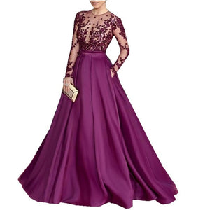Women Purple Celebrity Gowns