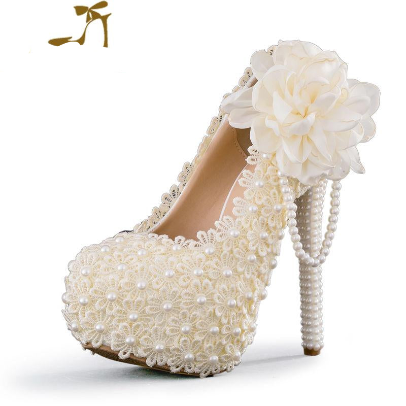 Unique  Lace  Wedding Shoes
