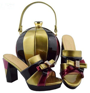Women's multicolored Shoe and Bag